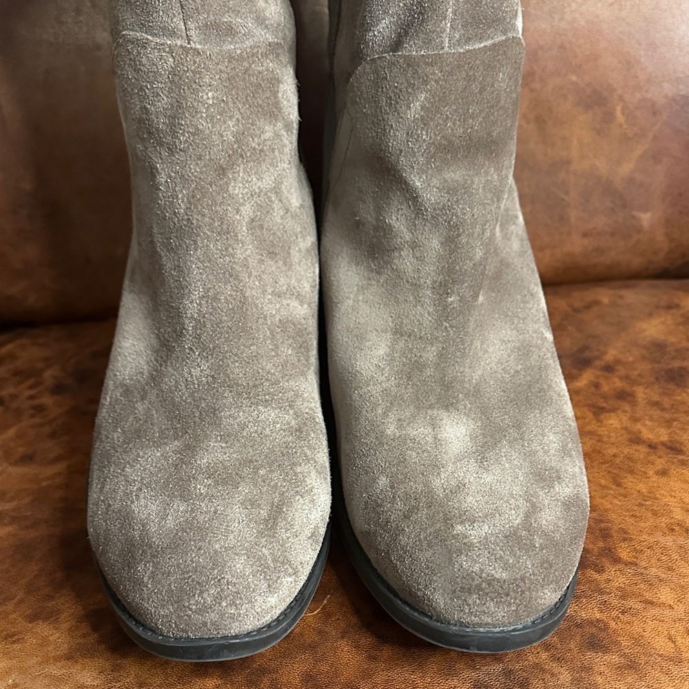 Vince Camuto Taupe Heeled Boots - Picture 6 of 11